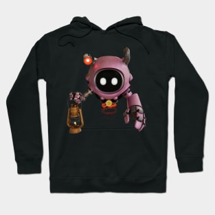 Pink Cute Robot Hoodie